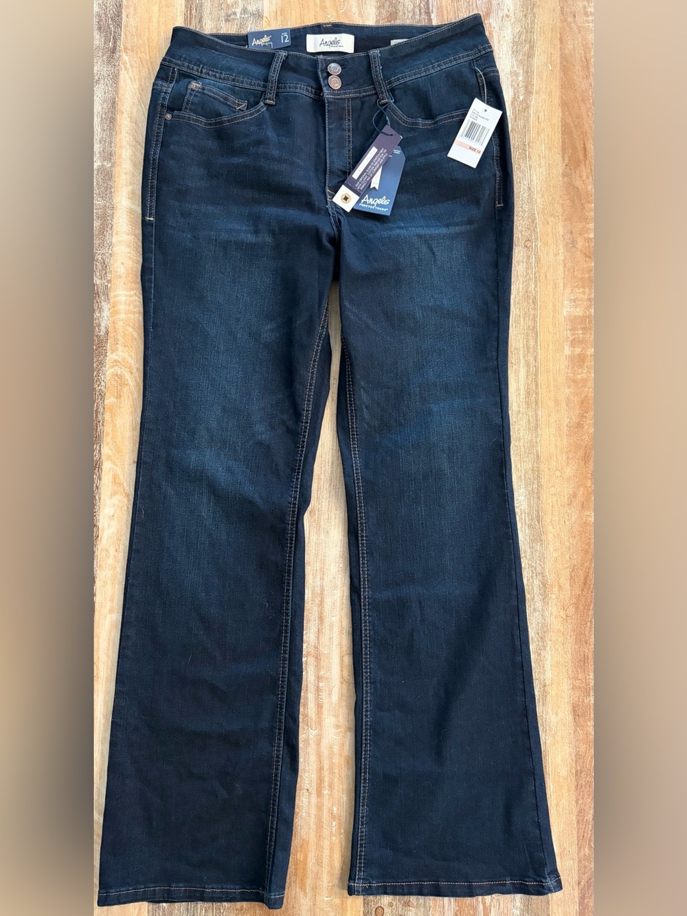 Angels Forever Young Curvy Bootcut Jeans Size 12 Oakgrove NWT Tummy Tech